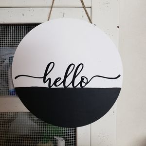 Hello Door Hanger